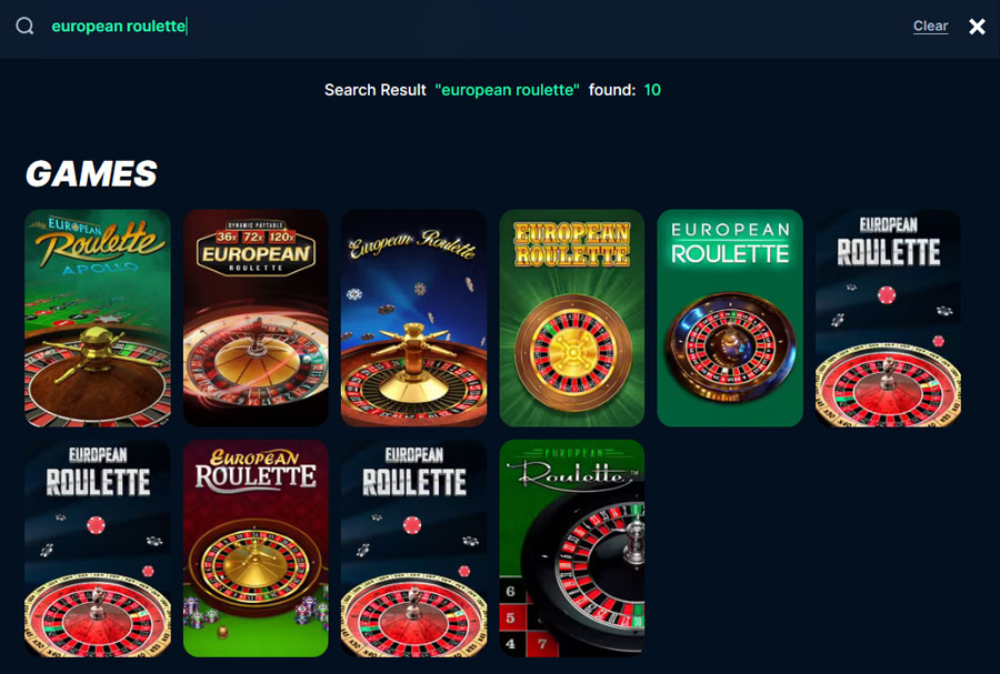 With ten options from different providers Playzilla has one of the biggest selections of Europen Roulette games.