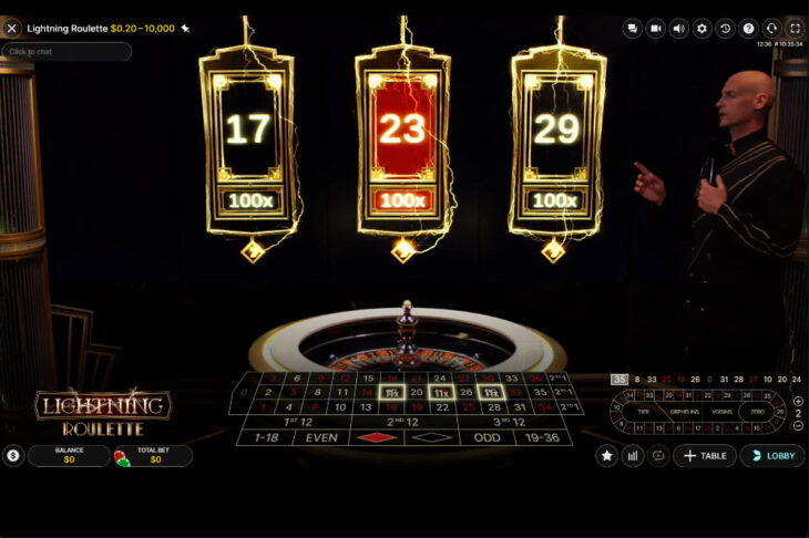 Lightning Roulette Numbers