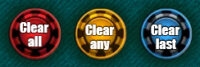 Lucky Roulette Clear Bet Buttons