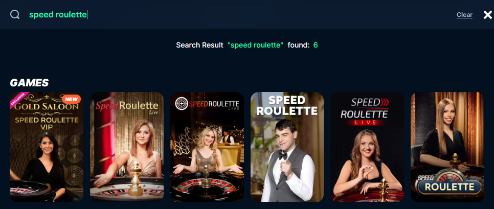 Speed roulette options at Playzilla