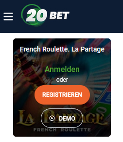 La Partage Roulette at 20Bet