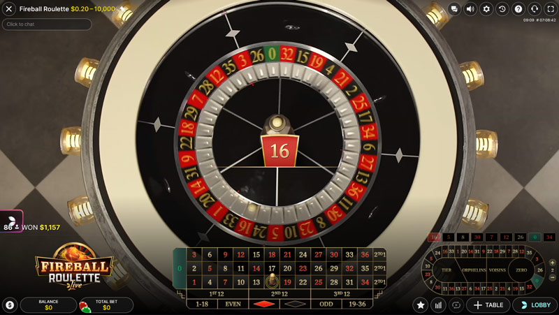 Fireball Roulette