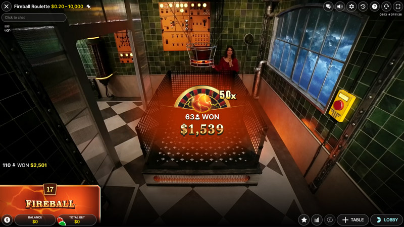 Fireball Roulette