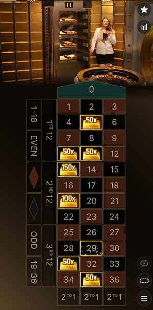 Gold Vault Roulette mobile