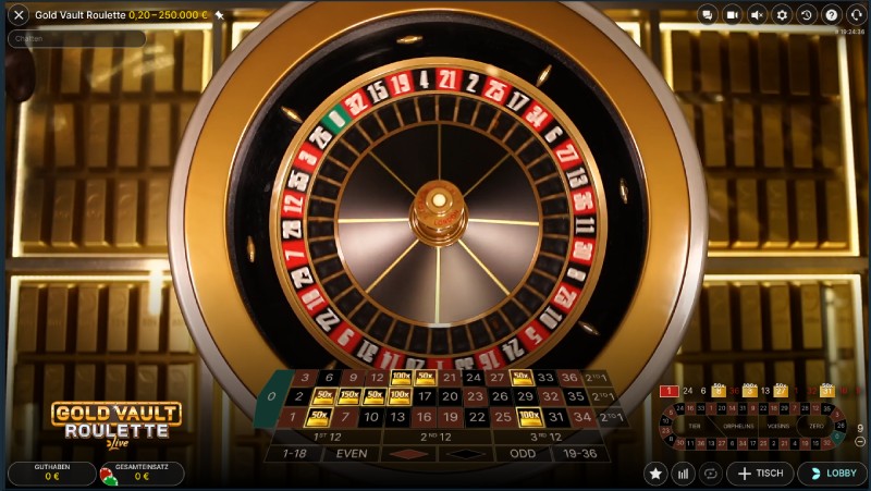 Gold Vault Roulette Vorschau Kessel