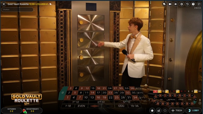 Gold Vault Roulette Vorschau Tresor