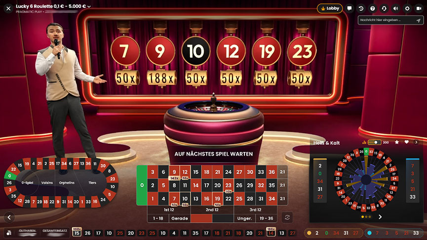 Lucky 6 Roulette Vorschau Multiplikator