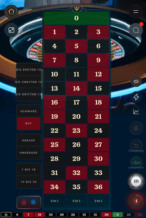 Triton Multiplier Roulette mobile