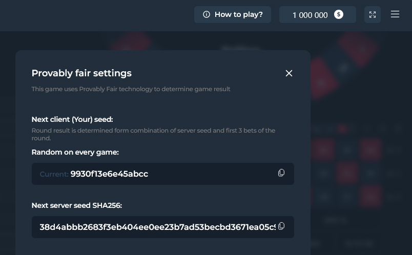 Crypto Roulette Provably Fair Settings
